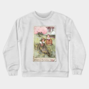 Spring Flowers by Anne Anderson Crewneck Sweatshirt